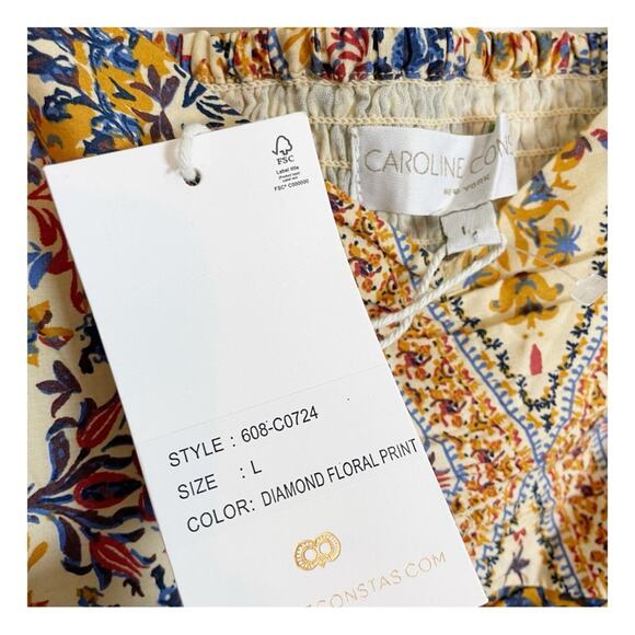 Caroline Constas Diamond Floral Tiered Sleeveless Maxi Dress NWT - Picture 9 of 11